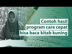 Contoh Hasil Program Cara Cepat Bisa Baca Kitab Kuning | Dinda