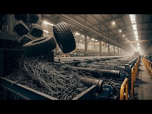 Inside a Modern Tire Recycling Plant – From Old Tires to Asphalt Roads