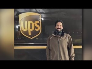 UPS driver hailed a hero