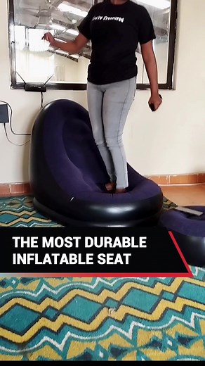 Affordable Inflatable Chair with Footrest - Portable & Durable