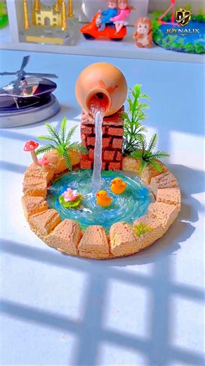Made a Tiny Aquarium Fountain! 🌊✨ #shorts #youtubeshorts