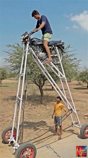 World's Splendor Tallest Bike modification #shorts #viral #trending #ytshorts#funny #entertainment