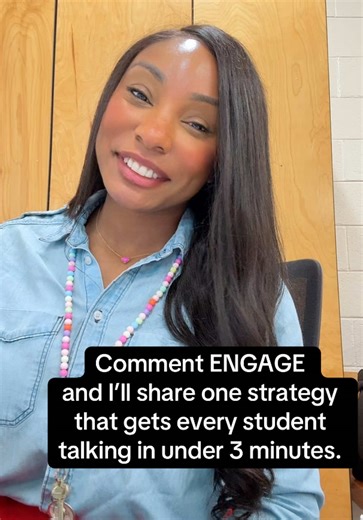 Student engagement doesn’t happen by accident, it happens by design. Many classrooms hear from the same few students while others stay quiet, but research-based engagement strategies can change that. When teachers intentionally structure discussion, movement, and collaboration, participation increases and learning deepens for every student. If you want a simple strategy that can help increase participation and get more students actively involved in your lessons… Comment “ENGAGE” and I’ll share o