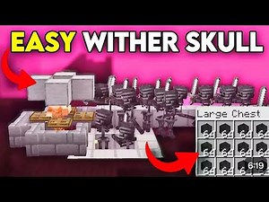 Easiest AFK Wither Skeleton Farm in 1.21 Minecraft Bedrock !