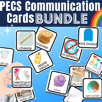 PECS Style Communication Cards BUNDLE Autism Visual Support Bathroom Food Holida