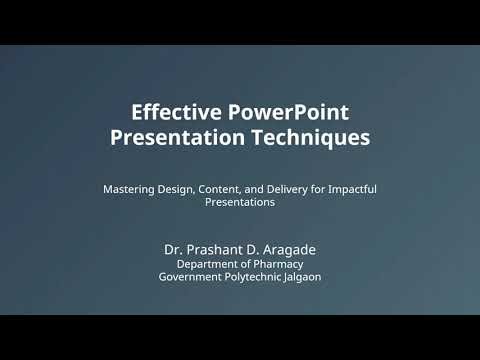 Effective PowerPoint Presentation Techniques | Mastering Design, Content & Delivery
