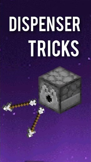 minecraft dispenser amazing trick #minecraft #minecraftshorts #minecraft