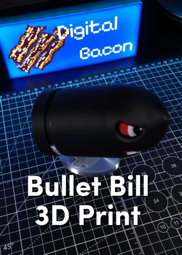 Incredible Bullet Bill Model by Jeremiah Lee