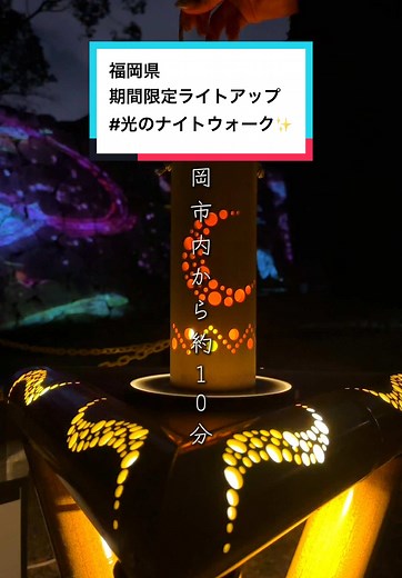 福岡の光のナイトウォーク - 無料ライトアップイベント