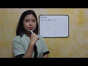 EVALUATING ALGEBRAIC EXPRESSION (DEMO TEACHING)