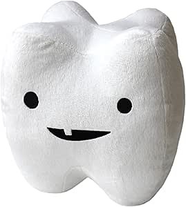 I Heart Guts Tooth with Pocket Plush - 7" Cute Fairy Pillow Educational Toy for Wisdom Teeth & Root Canal Recovery - Funny Gift for Kids, Dentists & Dental Students - STEM Anatomy Plushie