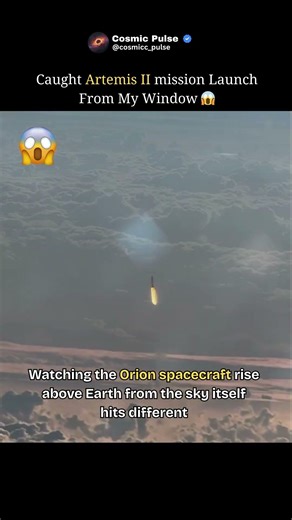 I Caught Artemis II Launch From My Window#shorts #trending #viral #space #planet #spacefacts #cosmos