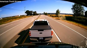 Pickup truck road rager brake-checks a trucker – then gets hit with beautiful instant karma