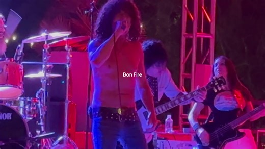 AC/DC tribute band Bon Fire plays Sin City @ Rock Yard, Fantasy Springs Resort, Indio, CA on 6 March, 2026 #acdctributeband #bonfire #bonscott #sincity #acdc