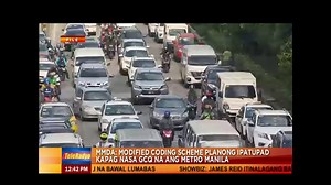 19K views · 187 reactions | Upang maiwasan ang dagsa ng mga sasakyan sa mga pangunahing kalsada, nais ipatupad ng MMDA ang 'modified coding scheme' kapag nasa GCQ na ang Metro Manila. #COVID19Quarantine #HeadlinePilipinas | ABS-CBN News | Facebook