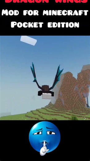 Dragon wings mod for minecraft #minecraft #shorts