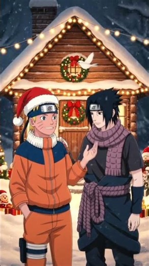 Naruto and Sasuke Christmas Celebration #Anime #Naruto #Shippuden #Festival