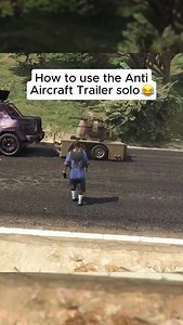 How to use the Anti Aircraft Trailer alone😂 #gtaviral #gtaonline #gta5 #gtaviral #gtaonline #gta5online #gtav | GTA5 Online