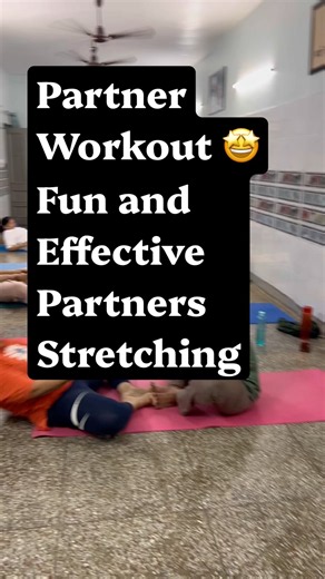 Partner Workout 🤝 | Fun & Effective Partner Stretching | Workout Together #Shorts #partner #workout