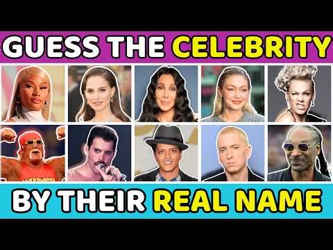 Guess the Celebrity by REAL NAME & BIRTH DATE 🤯 Celebrity Quiz