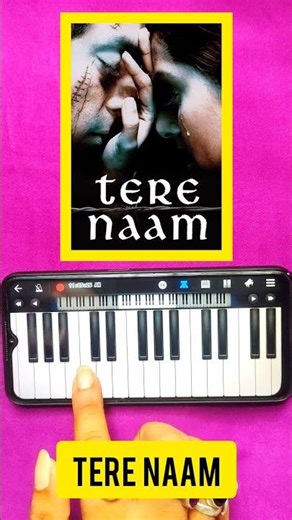 Tere Naam Easy Piano Tutorial #shorts #youtubeshorts #music #trending #viral
