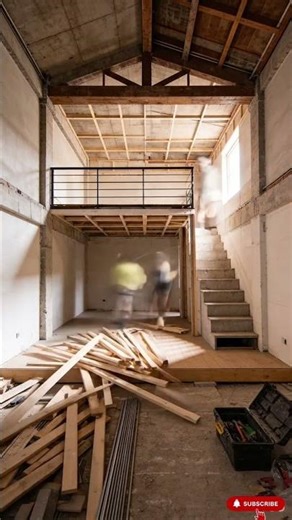 "Epic Makeover: Turning an Old Warehouse Into a Dream Loft Room!"