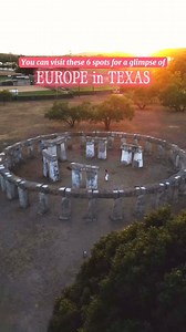 A Glimpse of Europe in TX! 🇪🇺✨ Not ready to splurge on a Eurotrip yet? Texas has its own takes on classic European sights! Stroll through a Croatian-inspired village, snap a pic with the cowboy-hat-topped Eiffel Tower, or admire a Dutch windmill. Why cross the ocean when a taste of Europe is just a road trip away? 🌏✨ Quick Euro-Style Stops in TX: 🪨 Stonehenge II, Ingram: Mini Stonehenge! 🌬️ Giant Windmill, @visitbeaumonttx : Dutch-style windmill for great photos 🗼 Eiffel Tower, Paris, TX: 