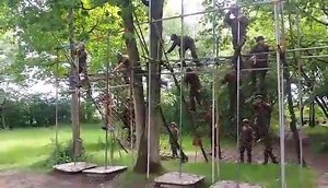 4 PLT Grenadier Guards having fun on the Nuts Course today. | Nuts Challenge