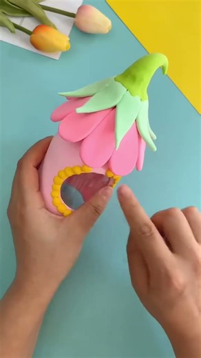 Diy fairy house using clay.....#aesthetic