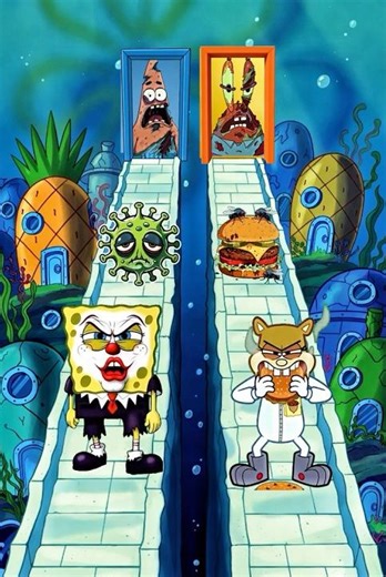 Joker SpongeBob vs Sandy Cheeks 😈🐿️ | Who Will Win?