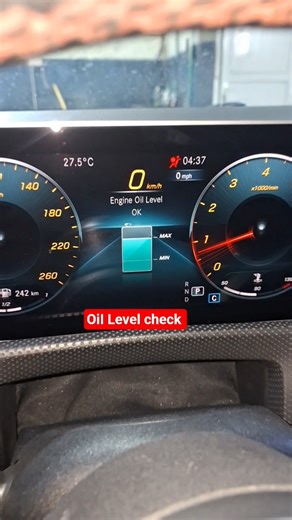 Mercedes Oil level check #automobile #luxury #shorts #mercedesbenz