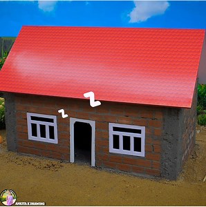 55K views · 710 reactions | Daring Thief Burns House Mini Builds a Strong Fireproof Cement House Making 螺 隣 #minihouse #construction #fblifestyle | Ankita K Drawing | Facebook