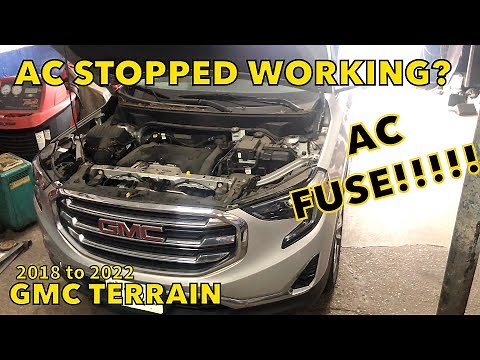 GMC Terrain 2018 to 2022 AC FUSE and AC control relay GMC AC STOPPED WORKING