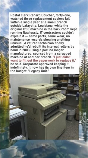 POST OFFICE COPY MACHINE FROM 1988 IS STILL THE ONLY ONE THAT WORKS RIGHT