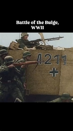 Battle of the Bulge - The Ardennes Offensive | Colorized HD #ww2 #military The video shows real images of the bloody Battle of the Bulge, one of the fiercest combats of World War II. Artillery, tanks, soldiers and explosions can be seen in the midst of the chaos of war. The intensity of the fight and the bravery of the soldiers are evident in every frame. A shocking testimony to the brutality of war and the heroism of those who fought in it. Courtesy 🎥yt - clipssww2 | Fgd1947