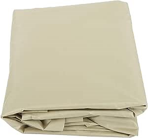 Waterproof Patio 3 Person Swing Cushion Cover Set Replacement,Foldable Durable Cloth Easy Installation and Disassembly59.1 x 19.7 x 3.9in(Beige)