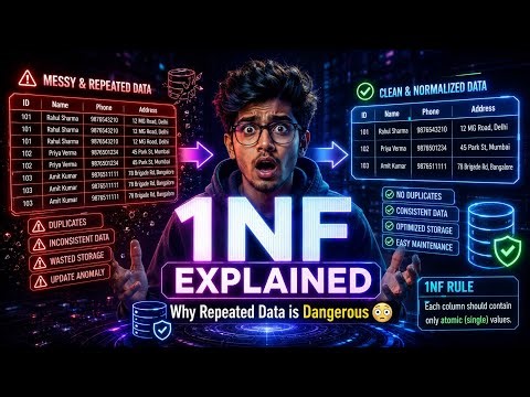 1NF Finally Explained Simply 😳 | DBMS Normalization