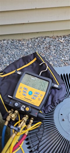 overcharged unit #maintenance #hvaclife #hvac