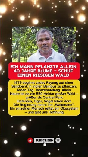 Ein Mann pflanzte allein 40 Jahre Bäume – schuf einen riesigen Wald