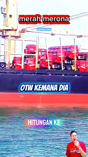 merah semua warna truknya