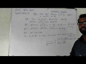 Functional Analysis : Lecture 3 | Exercise Q.1 to 10 (Kreyszig)