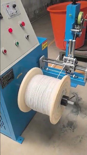 cable take up machine in use at customer site