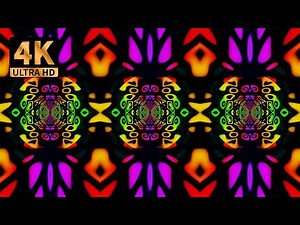 🌟 4K Abstract VJ Loop Video Background 🌟 Retro Neon Rainbow No Copyright Free VFX Motion Graphic