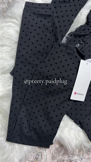 Lululemon polka dot set 🖤✨ Super flattering buttery soft • Jacket leggings set • Brand new with tags • PREORDER ONLY right now Secure yours before they’re gone 🛍️ DM to order | Limited availability #lululemon #lululemonset #athleisure #preorder #lululemonfinds