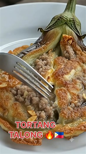 Tortang Talong 🔥 Filipino Eggplant Omelette You NEED to Try! 🇵🇭 #pinoyfood #filipinofood
