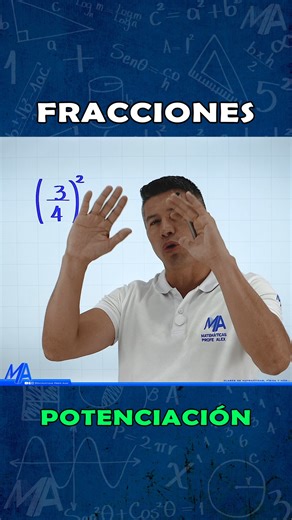 Matemáticas Profe Alex on Instagram: "Potenciación de fracciones #matemáticasprofealex #parati"