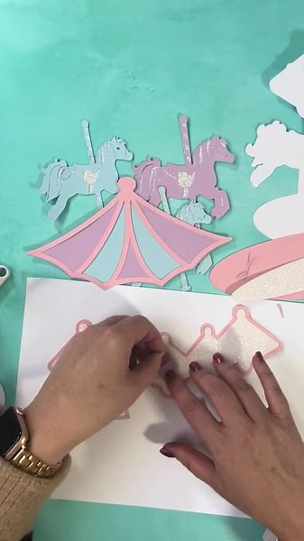 Watch Me Make This Easy Carousel Cake Topper