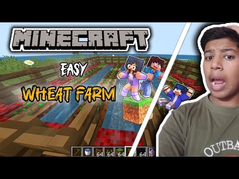 Easiest Wheat Farm in Minecraft Survival 🌾 | No Redstone Needed!