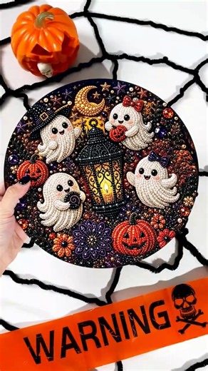 How to Custom Spooky-Cute Halloween Door Sign 👻🎃Greets Every Guest #pydlife #halloweenghost#doorsign