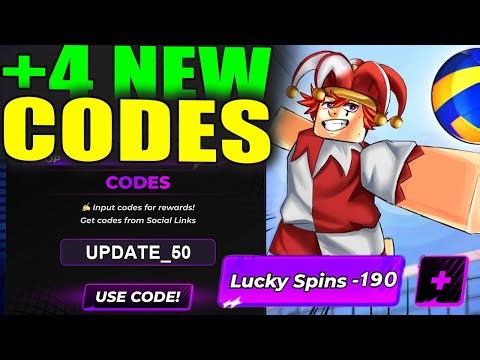 ALL WORKING UPDATE 50 CODES FOR VOLLEYBALL LEGENDS - Roblox Volleyball Legends Codes